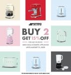 Smeg - Buy 2, Get 15% Off Small Domestic Appliances