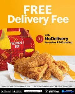 McDonald's - FREE Delivery Fee