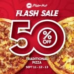 Pizza Hut - Flash Sale: 50% Traditional Pizza