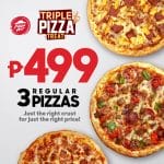 Pizza Hut - Three Regular Pizzas for ₱499