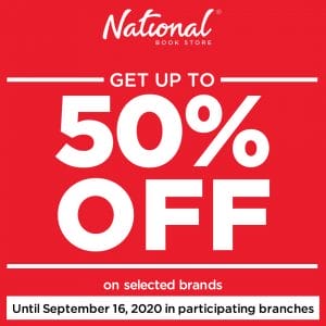 National Book Store - Get Up to 50% Off on All Items from Selected Brands