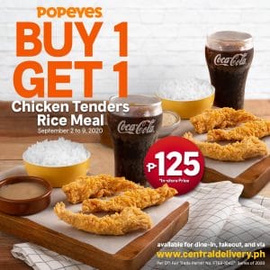 Popeyes - Buy 1, Get 1 Chicken Tenders Rice Meal 