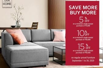 Our Home - Up to 15% Off on Regular Priced Furniture