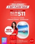 AirAsia - 3-Day Flash Sale: All-In One Way Fare From ₱511