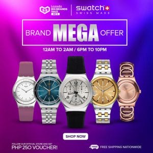 Swatch - 9.9. Lazada Big Brands Sale: Get Up to 30% Off Watches