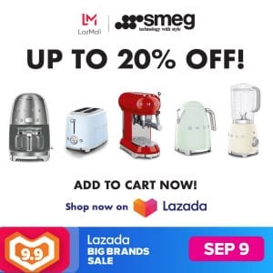 Smeg - 9.9 Lazada Big Brands Sale: Up to 20% Off Appliances