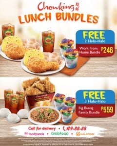 Chowking - FREE SuperSangkap Halo-Halo for Every Order of a Chowking Lunch Bundle