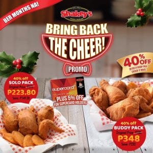 Shakey's - Get 40% Off on Solo and Buddy Pack Chicken N' Mojos