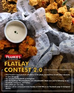Frankie's New York Buffalo Wings - Win ₱1,000 Worth of Gift Certificates Every Week