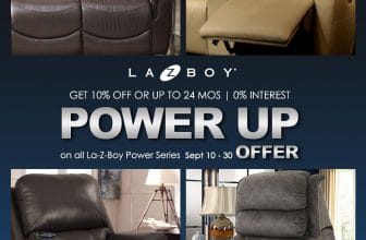 La-Z-Boy - Power Up Offer: Get 10% Off or Up to 24 Months. 0% Interest Installment