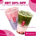 Gong cha - Get 20% Off in Any Drink Ordered via the Foodpanda App