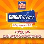 Cw Home Depot - Bright Deals Weekend Sale: At Least 10% Off on Lighting and Other Electrical Products