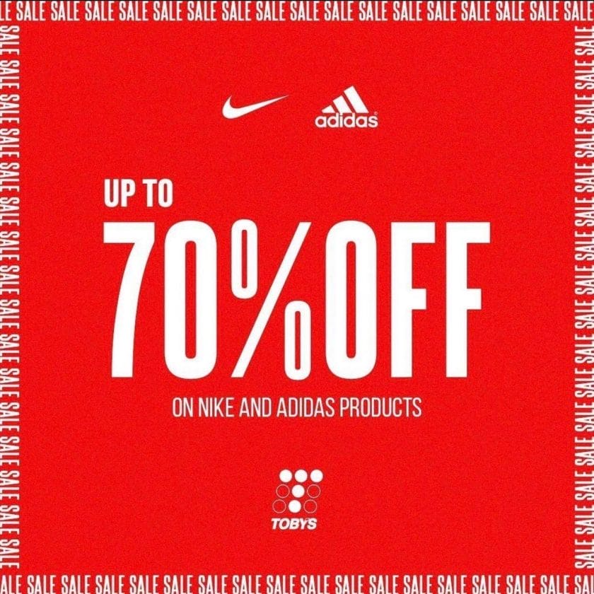 Toby's Sports - Up to 70% Off on Nike and Adidas Products | Deals Pinoy
