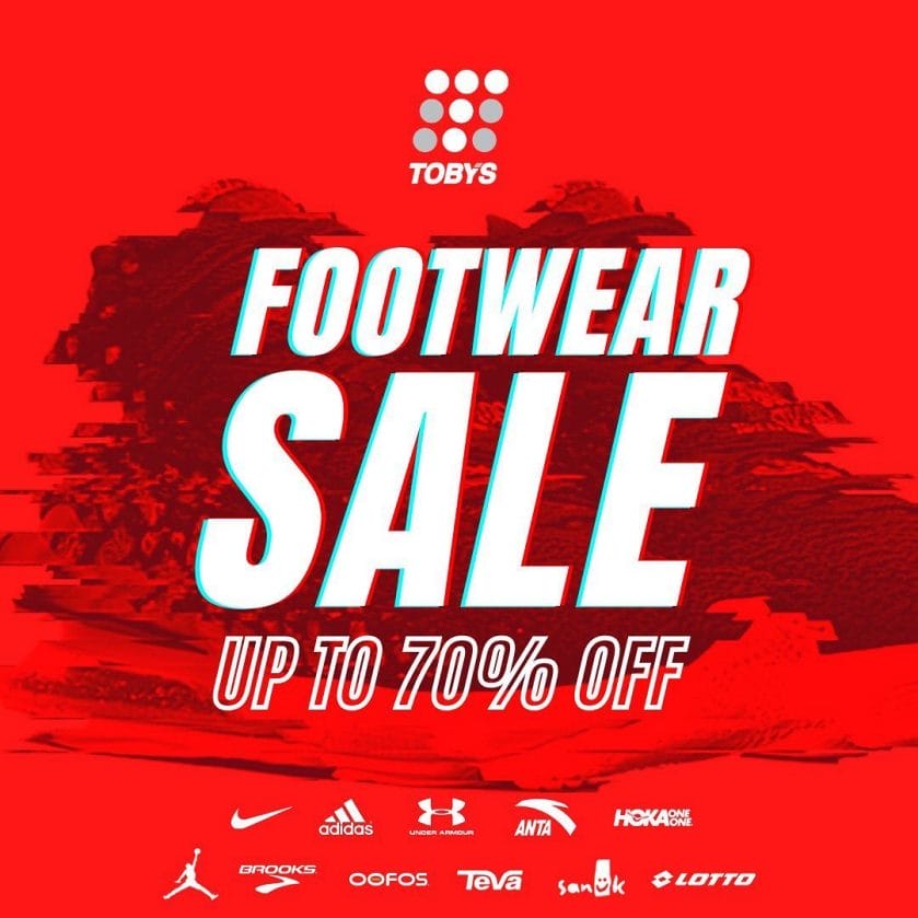 Toby's Sports - Footwear Sale: Up to 70% Off | Deals Pinoy