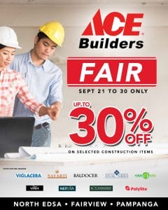 Ace Hardware - Builders Fair: Up to 30% Off on Selected Construction Items