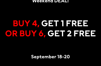 H&M - Weekend Deal: Buy 4, Get 1 FREE or Buy 6, Get 2 FREE