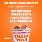 Dunkin Donuts - 40 Munchkins for ₱349