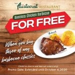 The Aristoctrat Restaurant - EXTENDED: Buy 3 Barbeque Classics and Get a FREE Boneless Chicken Barbeque