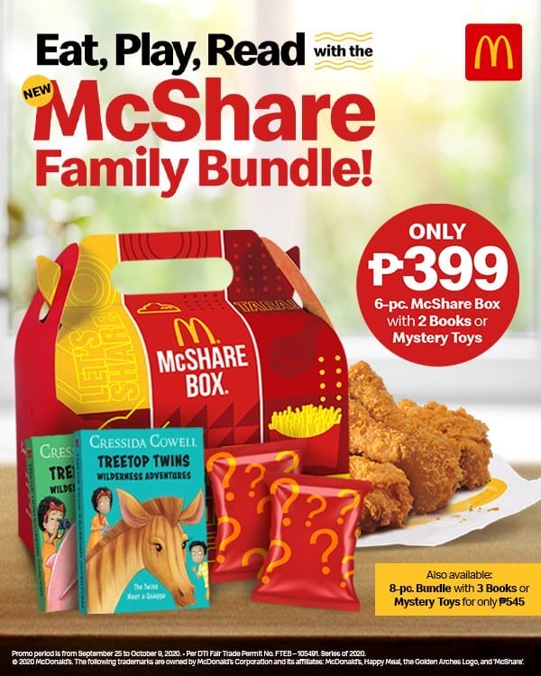 McDonald's McShare Family Bundle for ₱399 Deals Pinoy