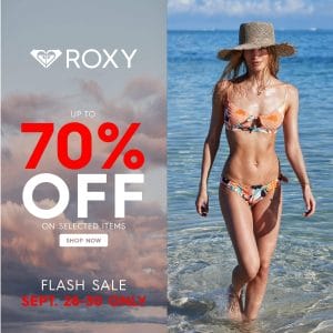 Roxy - Flash Sale: Up to 70% Off on Selected Items