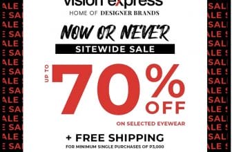 Vision Express - Sitewide Sale: Get Up to 70% Off on Selected Eyewear + FREE Shipping