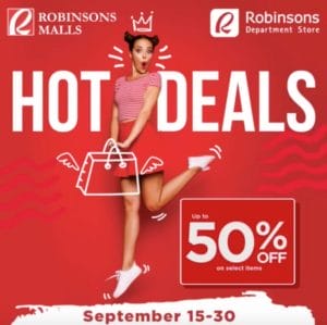 Robinsons Mall - Department Store Hot Deals: Up to 50% Off on Select ...