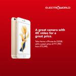 Electroworld - iPhone 6S at ₱11,990 (Was ₱15,990)