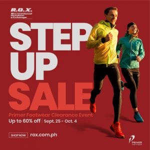R.O.X. Philippines - Primer Footwear Clearance Event: Up to 60% Off