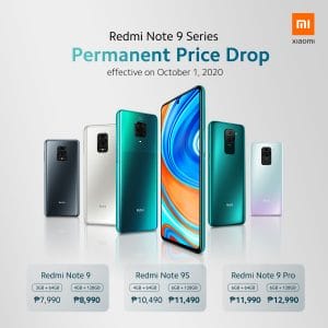 Xiaomi - Redmi Note 9 Series Permanent Price Drop