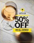 California Pizza Kitchen - Get 50% Off on All Wines