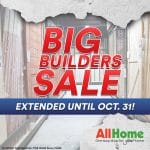 AllHome - EXTENDED Big Builders Sale: Up to 60% Off on Selected Construction Supplies and Materials