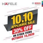 Hafele - 10.10 Sale: Get 30% Off on Stock Items