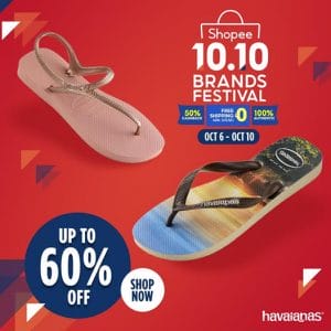 Havaianas - 10.10 Sale: Up to 60% Off + FREE Shipping