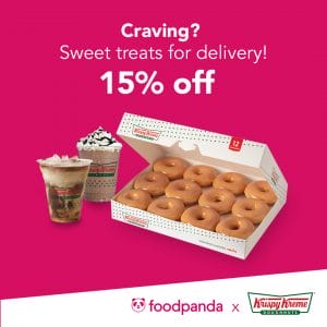 Krispy Kreme - Get 15% Off on All Items via FoodPanda