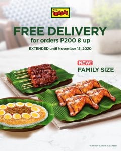 Mang Inasal - FREE Delivery for Orders ₱200 and Up