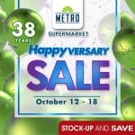 The Metro Supermarket - Happyversary Sale: Big Deals and Discounts