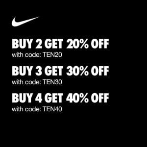 Nike - 10.10 Sale: Get Up to 40% Off on Select Styles