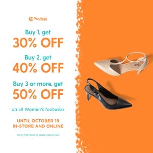 Payless - Get Up to 50% Off on Women's Footwear
