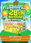 Potato Corner - 28th Birthday Celebration: Be one of the 28 Winners of a Party in a Box