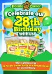 Potato Corner - 28th Birthday Celebration: Be one of the 28 Winners of a Party in a Box