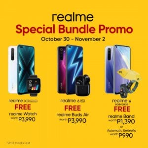 Realme - Get a FREE Companion Worth ₱3,990 When You Purchase Any Realme X3 Super Zoom, 6 or 6 Pro
