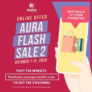 SM Aura Premier – Aura Flash Sale 2: Get Up to 75% Off and Buy 1, Take 1 on Everything