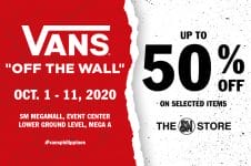 Vans - Live Sale at Megamall: Get UP to 50% OFF