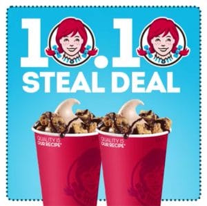 Wendy's - 10.10 Deal: Two Frosty Choco Cookie Overload for ₱99 