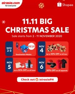 AirAsia - 11.11 Deal: Get Up to 50% Off on AirAsia Merchandise via Shopee