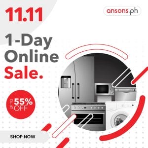 Anson's - 11.11 Deal: Up to 55% Off + FREE Shipping Within Metro Manila