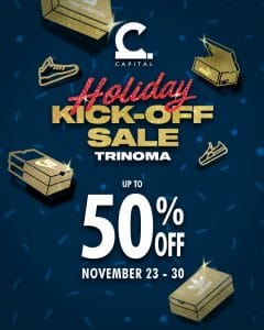Capital PH - Holiday Kick-Off Sale: Up to 50% Off at Trinoma