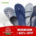 Crocs - 11.11 Deal: Up to 60% Off on Footwear via Shopee