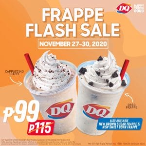 Dairy Queen - Frappe Takeout Deal for ₱99