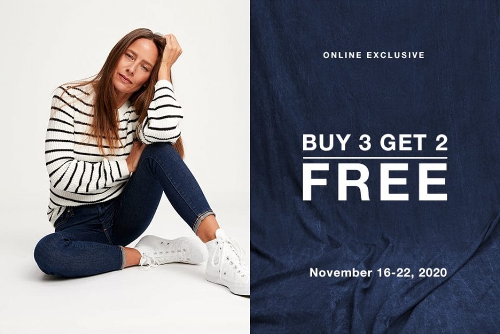Gap - Buy 3, Get 2 FREE Promo